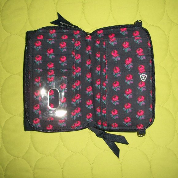 Vera Bradley Dark Blue Wristlet/Crossbody Wallet - Picture 8 of 15
